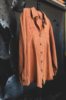 Acres Washed Linen Shirt - Red Dirt