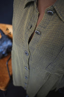 Acres Washed Linen Shirt - Agave