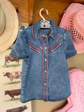 Girls Vintage Pink Arrow