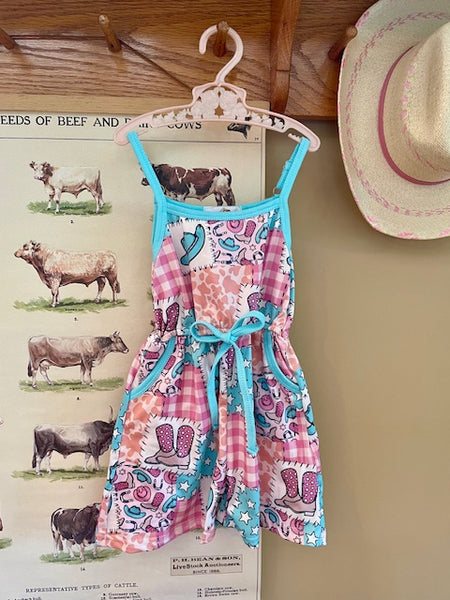 Girls Western Patchwork