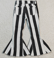 Girls Black Stripes