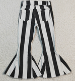 Girls Black Stripes