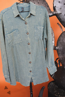 Acres Washed Linen Shirt - Teal