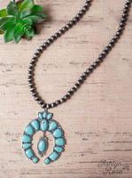 Turquoise Squash Blossom Necklace