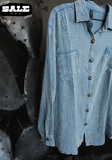 Acres Button up Shirt- Denim