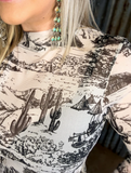 The Old Days Mesh Top
