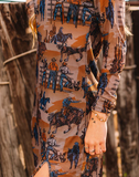 Cowboy Encounters Mesh Dress