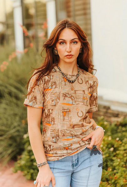 Sunset Ranch Tee *retro