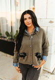Ranch Royalty Cardigan *angus