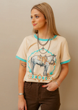 Turquoise Trail Ringer Tee