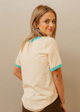 Turquoise Trail Ringer Tee