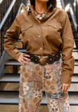 Western Brown Chambray Shirt