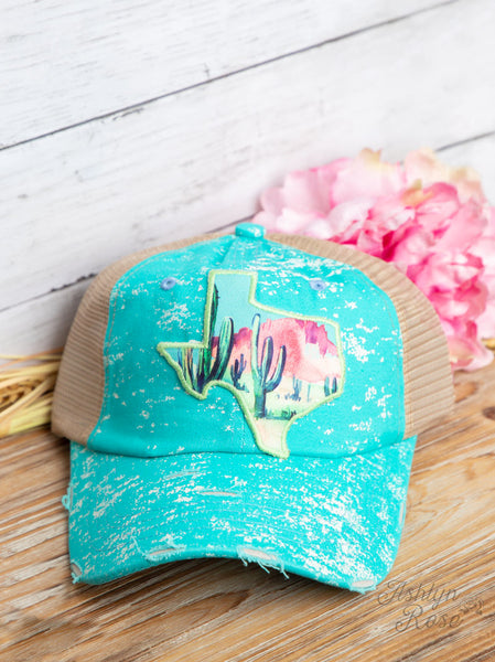 Watercolor Cactus Hat