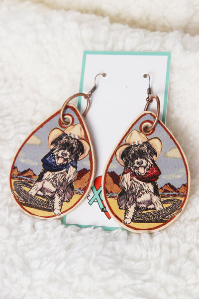 Git along Little Doggies Earrings