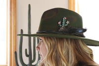 Cactus Hat in Olive