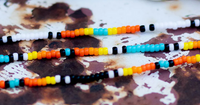 Sahara Seed Bead Necklace - Turquoise