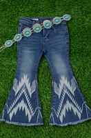 Aztec printed Denim Girls