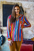 Bright Stripe Serape Shirt